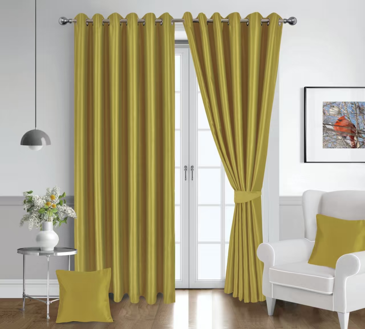 Blackout Curtains – Thermal Insulated Eyelet Drapes with Tiebacks, 2 Panels for Bedroom & Living Room - Image 2